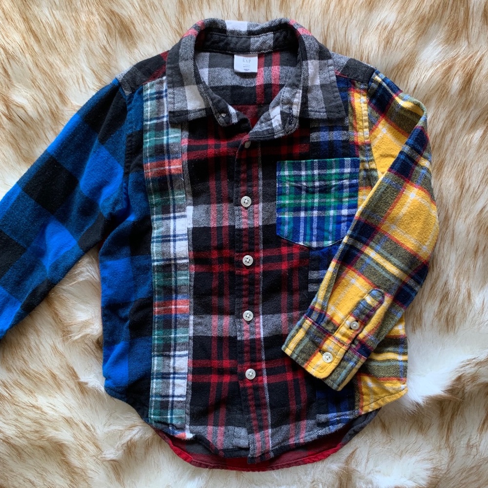 Gap multi colored flannel shirt size 4t
